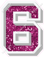 VA 18" Individuals - Hot Pink Sparkle 6
