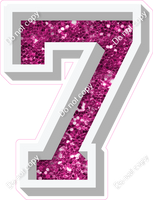 VA 18" Individuals - Hot Pink Sparkle 7