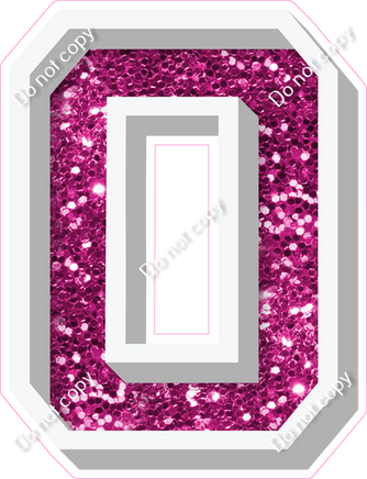 VA 18" Individuals - Hot Pink Sparkle