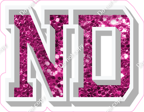VA 18" Individuals - Hot Pink Sparkle ND