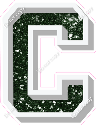 VA 18" Individuals - Hunter Green Sparkle C