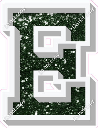 VA 18" Individuals - Hunter Green Sparkle E