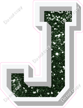 VA 18" Individuals - Hunter Green Sparkle J