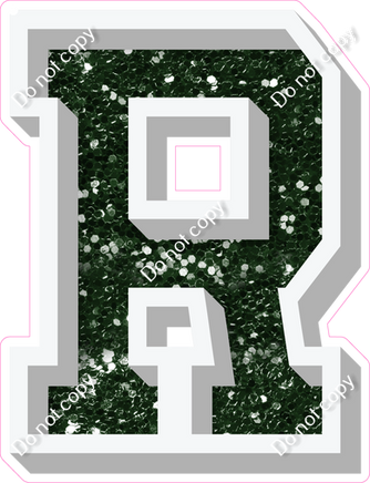 VA 18" Individuals - Hunter Green Sparkle R