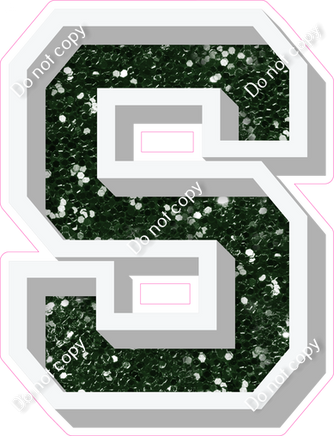 VA 18" Individuals - Hunter Green Sparkle S