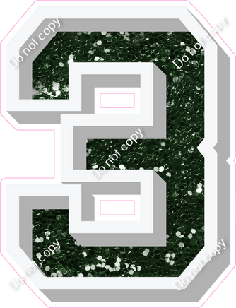 VA 18" Individuals - Hunter Green Sparkle 3