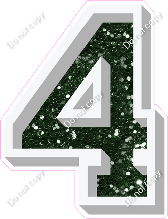 VA 18" Individuals - Hunter Green Sparkle 4