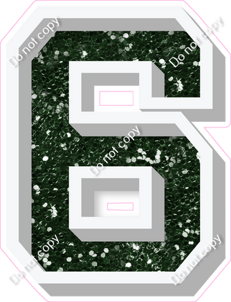 VA 18" Individuals - Hunter Green Sparkle 6