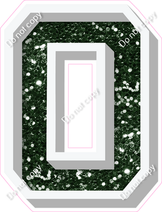 VA 18" Individuals - Hunter Green Sparkle