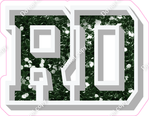 VA 18" Individuals - Hunter Green Sparkle RD