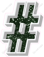 VA 18" Individuals - Hunter Green Sparkle #