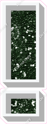 VA 18" Individuals - Hunter Green Sparkle !