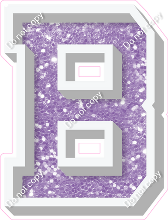 VA 18" Individuals - Lavender Sparkle B