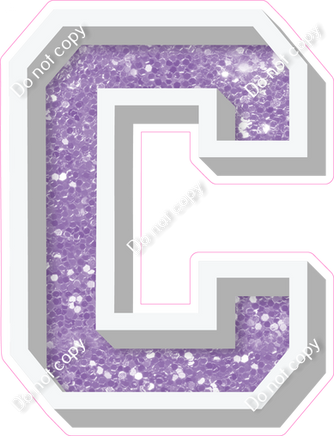 VA 18" Individuals - Lavender Sparkle C