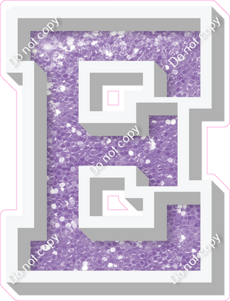 VA 18" Individuals - Lavender Sparkle E