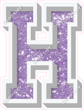 VA 18" Individuals - Lavender Sparkle H