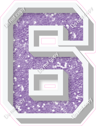 VA 18" Individuals - Lavender Sparkle 6