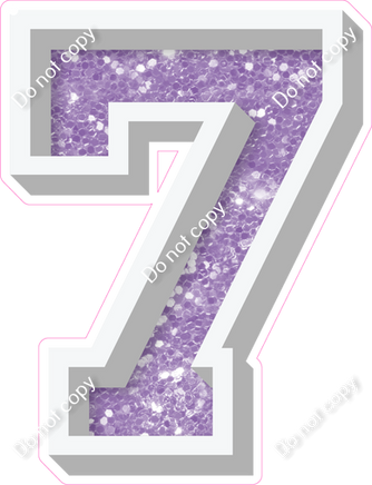 VA 18" Individuals - Lavender Sparkle 7
