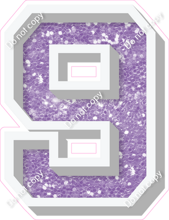 VA 18" Individuals - Lavender Sparkle 9