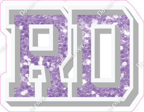 VA 18" Individuals - Lavender Sparkle RD