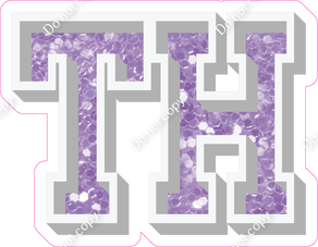 VA 18" Individuals - Lavender Sparkle TH