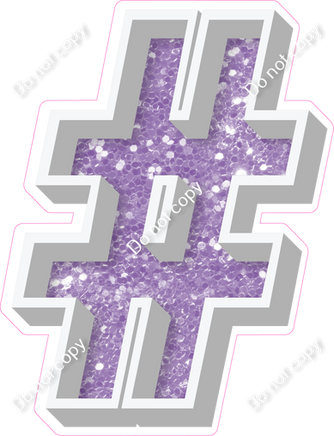 VA 18" Individuals - Lavender Sparkle #
