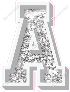 VA 18" Individuals - Light Silver Sparkle A