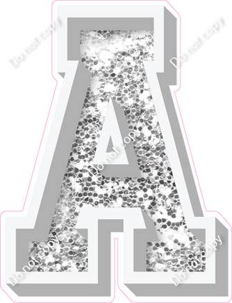 VA 18" Individuals - Light Silver Sparkle A