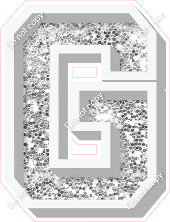 VA 18" Individuals - Light Silver Sparkle G