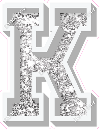 VA 18" Individuals - Light Silver Sparkle K