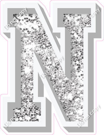 VA 18" Individuals - Light Silver Sparkle N