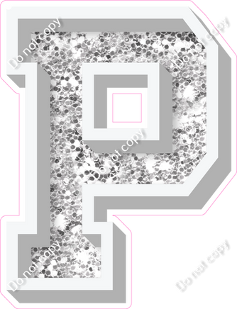 VA 18" Individuals - Light Silver Sparkle P