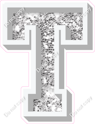 VA 18" Individuals - Light Silver Sparkle T