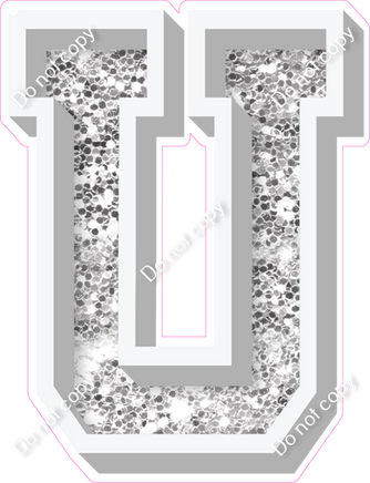 VA 18" Individuals - Light Silver Sparkle U