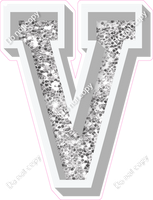 VA 18" Individuals - Light Silver Sparkle V