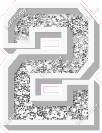 VA 18" Individuals - Light Silver Sparkle 2