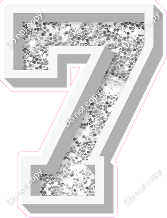 VA 18" Individuals - Light Silver Sparkle 7