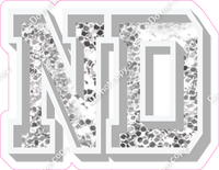 VA 18" Individuals - Light Silver Sparkle ND