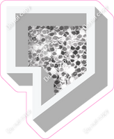 VA 18" Individuals - Light Silver Sparkle Apostrophe