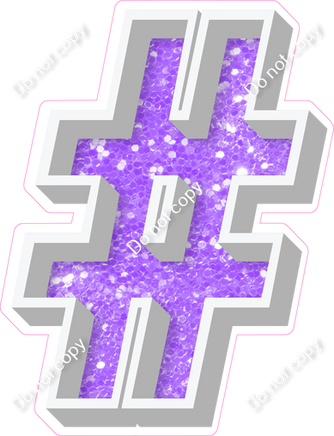 VA 18" Individuals - Lilac Sparkle #