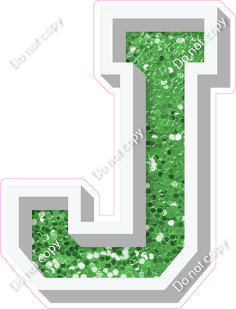 VA 18" Individuals - Lime Green Sparkle J