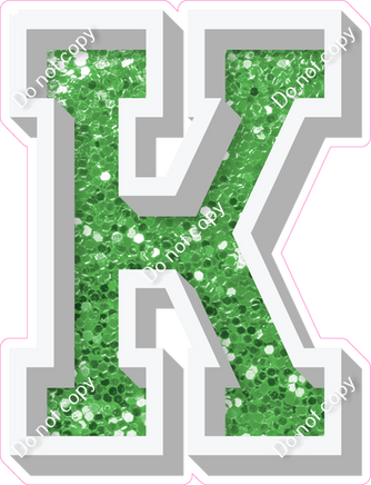 VA 18" Individuals - Lime Green Sparkle K