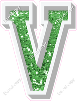 VA 18" Individuals - Lime Green Sparkle V