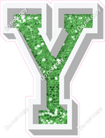 VA 18" Individuals - Lime Green Sparkle Y