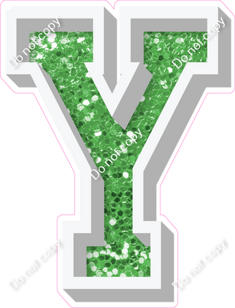 VA 18" Individuals - Lime Green Sparkle Y