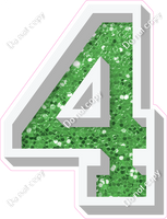 VA 18" Individuals - Lime Green Sparkle 4