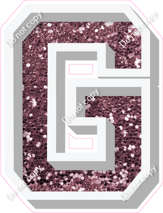 VA 18" Individuals - Mauve Sparkle G