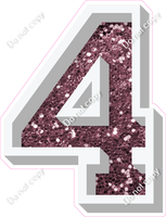VA 18" Individuals - Mauve Sparkle 4