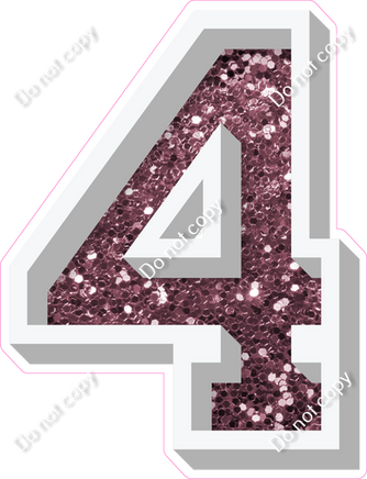 VA 18" Individuals - Mauve Sparkle 4