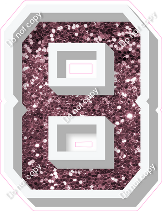 VA 18" Individuals - Mauve Sparkle 8